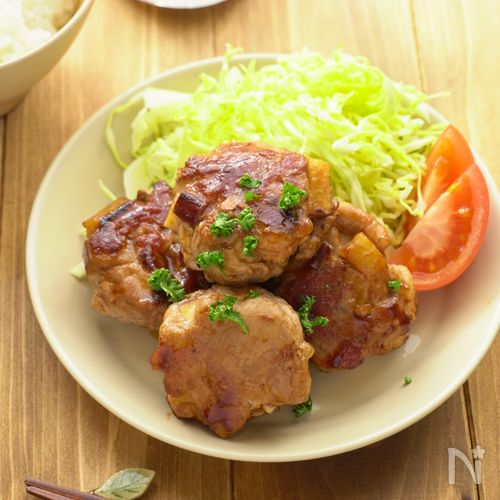 意外な食べ方発見!【おさつ豚こまバーグ】