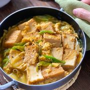 ほっこり和風おかず【厚揚げの卵とじ】