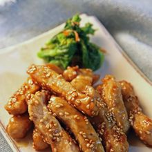 漬け込みなしで簡単♪豚ロース肉の甘辛だれ
