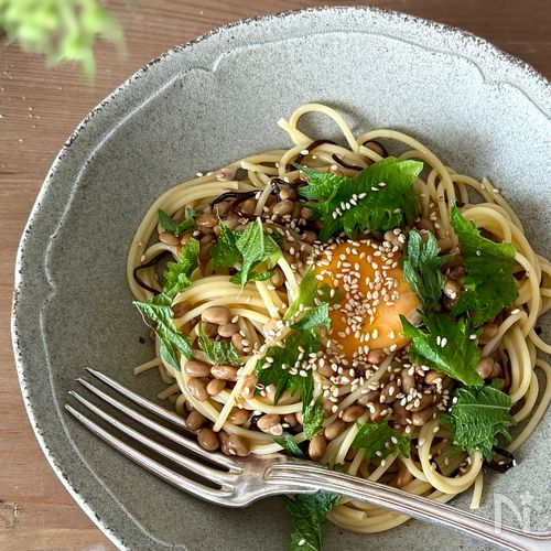 【究極の納豆パスタ】混ぜるだけ!休日ランチはこれに決まり!
