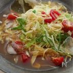 ざく切りレタスと切り干し大根の冷麺風