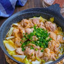 フライパンで！白菜と鶏肉の味噌バター蒸し煮
