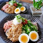 ＼パワー不足を感じたら／ネバネバさっぱり冷やし蕎麦