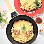 蓮根と玉ねぎの和風チヂミ