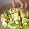 重ねるだけ！ワンパン◎【春キャベツとニラの麻婆春雨】の工程1