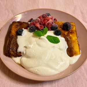 すみの作ってみた!投稿(【半熟もちフレンチトースト】パン不要!とろとろふわふわ♪)
