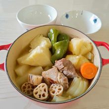 【豚ロース肉のポトフ】洋風おでんであったまろう。