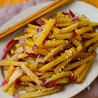 レンジで5分！【さつまいものきんぴら】材料5つで簡単♩