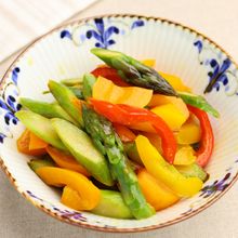 美味しすぎるアスパラとパプリカの簡単グリルおひたし