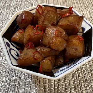 楽ラク手抜キッチン🐶🐾の作ってみた!投稿(こんにゃくのピリ辛炒め煮【作り置き】)