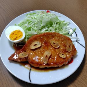 めぇの作ってみた!投稿(『スタミナトンテキ』魔法のタレでガツンと旨い‼︎♡男子大満足)