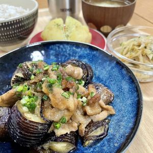 りつこの作ってみた!投稿(旨い！豚こまとナスの甘酢ごまだれ炒め)