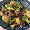 かおの作ってみた!投稿(じゃがいもとブロッコリーと牛こまのオイスター炒め)