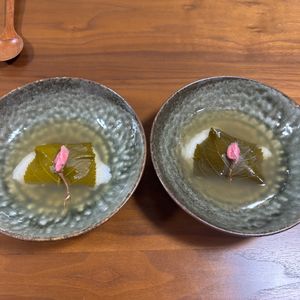 こむぎの作ってみた!投稿(鯛のお刺身で道明寺蒸し)