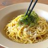 切って♪茹でて♪和えただけ
ちりめんバター醤油のご褒美パスタの工程4