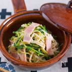 レンジで4分♪『豆苗とえのきのバタポン蒸し』