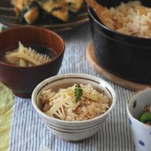 我が家の筍ご飯。