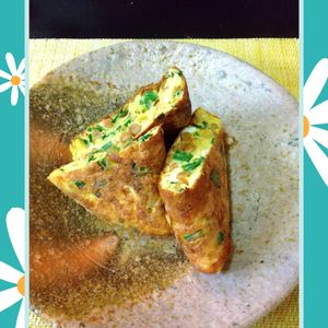 チョロリスの作ってみた!投稿(【うす焼き納豆オムレツ】混ぜて焼くだけ！包まず簡単♪)