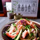 【作り置き】茄子ときゅうりとカニカマごま酢