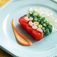 牛乳パックで！カニカマと夏野菜のテリーヌ（ゼリー寄せ）