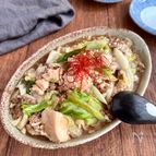 シャキとろ〜な【中華風！豆腐のそぼろキャベツ炒め】