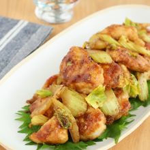 鶏むね肉とセロリの香ばしごまガーリック