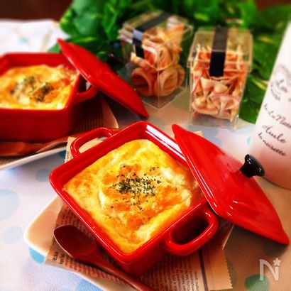 シチューリメイク♪絶品♡ふわしゅわ〜んなお食事スフレ♡