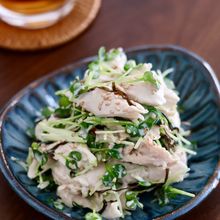 【簡単！】鶏ささみとかいわれ大根の塩昆布マヨサラダ