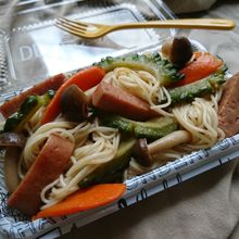 お弁当にも〜ゴーヤとスパムのそうめんちゃんぷる〜コツ大事♪