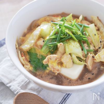 親子豆腐丼