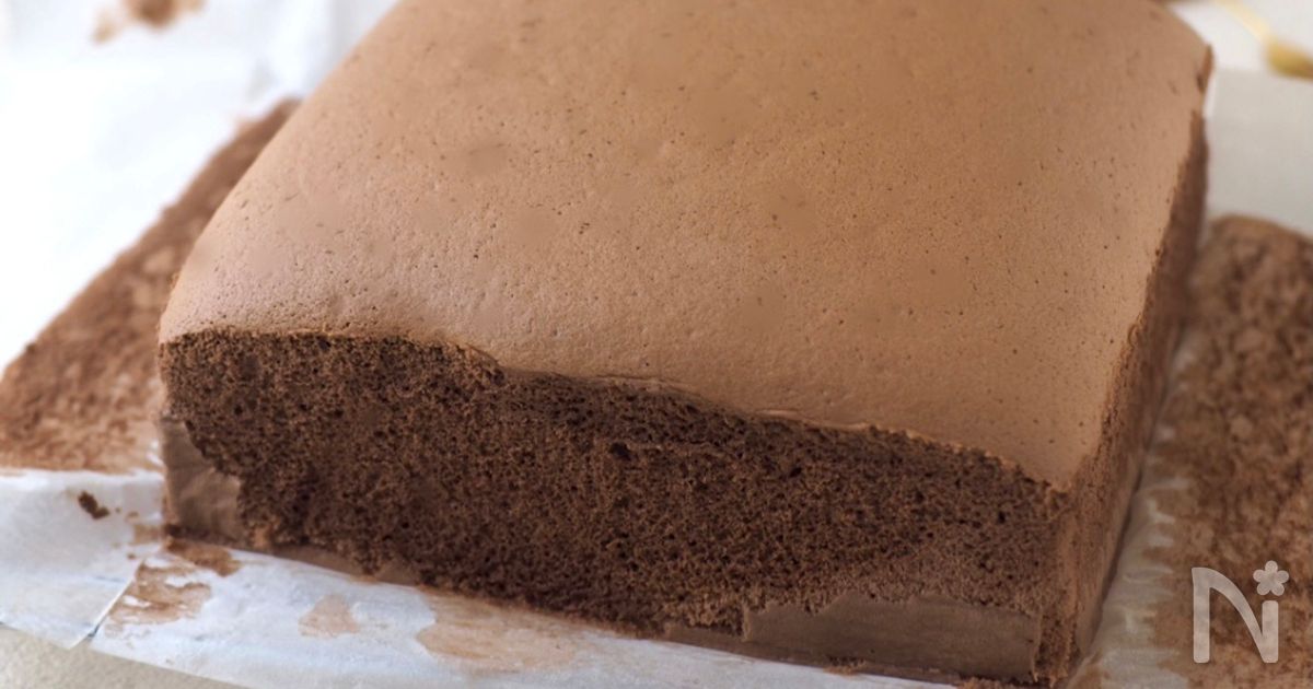 さくらこホワイトチョコの台湾カステラ How to make oil-free chocolate Taiwanese castella - YouTube