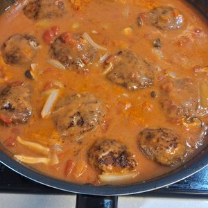 スイカの作ってみた!投稿(【煮込みハンバーグ】我が家一番人気おかず♡小さめ簡単Ver.)