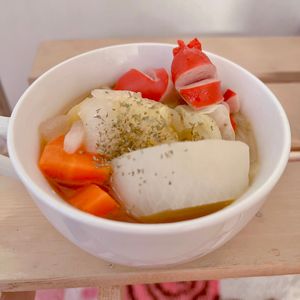 あーちゃん·͜· ♡の作ってみた!投稿(【ポトフ風スープ】時短でおいしい！野菜の甘みがぎゅっ♡)