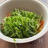 豆苗・新じゃが・にんじんとひじきの胡麻ぽんサラダの工程4