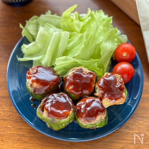 目からウロコ！豚こまを詰めるだけで簡単「ピーマンの肉詰め」