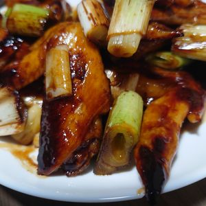 kkkkの作ってみた!投稿(作り置きOK！長ねぎと手羽中の甘辛煮)