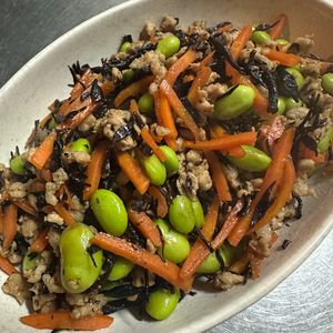 856908の作ってみた!投稿(ワンパンで簡単！減塩◎【ひじきと野菜のそぼろ煮】お弁当にも)