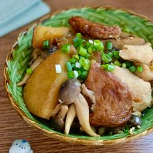 レンチンで簡単♡鶏むね肉とさつまいもの味噌照り煮風