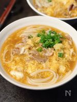 ほっとあったまる♡【かき玉とろみ肉うどん】