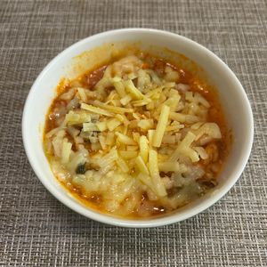 puricoの作ってみた!投稿(材料4つで！﻿旨辛キムチーズ餅﻿)