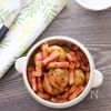 【新じゃがとブロックベーコンのピリ辛炒め】食べるラー油で旨辛の工程3