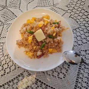 フェビアンの作ってみた!投稿(バター香る♪絶品主食【アスパラベーコン炒飯】)