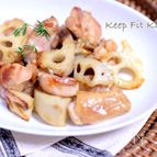 【鶏肉とごろごろ蓮根の甘辛炒め】