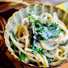 ＼ラクうまっ／レンチン一発【春菊とツナのスパサラ】
