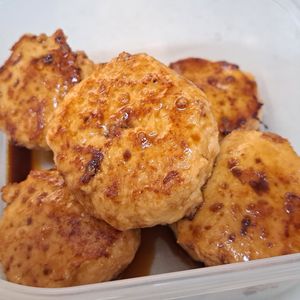 まかの作ってみた!投稿(鶏の味噌マヨ♡照りつくね【#作り置き】)