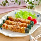 ズッキーニの肉巻き・バタポンソースで