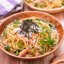 【ツナと大葉の和風パスタ】ワンパンで旨みたっぷり♪
