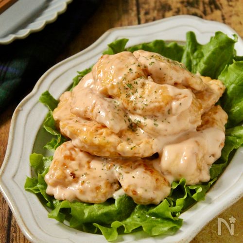 鶏むね肉でつくる！マヨ好きのための！コクうま鶏マヨ