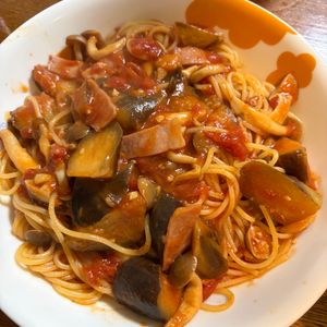 まさの作ってみた!投稿(【なすとベーコンのピリ辛トマトパスタ】カフェ風簡単ごはん♪)