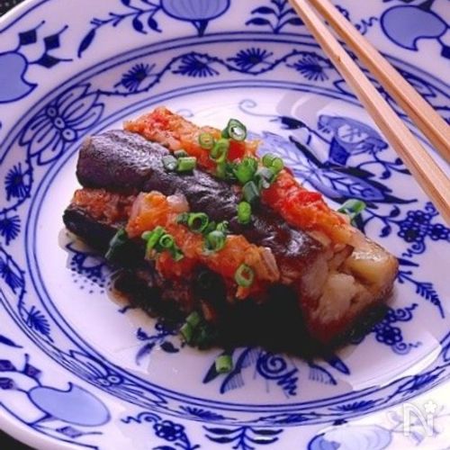 お出汁しみしみ!和風坊さんの気絶【なすの和風トマト煮】